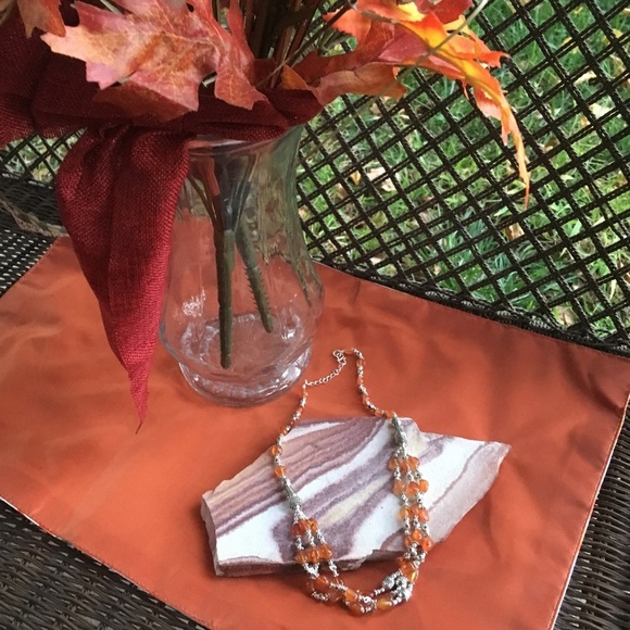 Carnelian and Boho Tibetan silver beaded necklace NWT - Picture 4 of 7